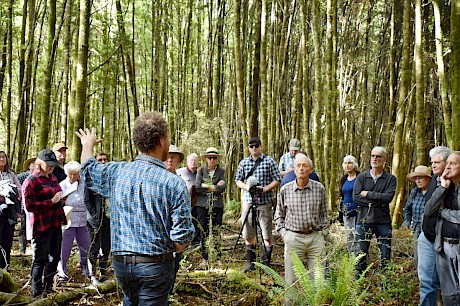 Tāne’s Tree Trust members on a fieldtrip